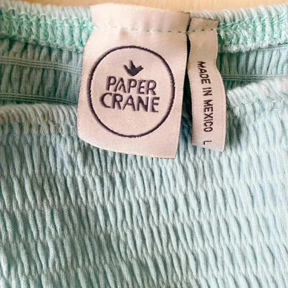 PAPER CRANE | Basic Crop Top Solid Sleeveless Stretch Crop Vest Size L - Picture 5 of 5